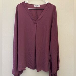 Haptics By Holly Harper Purple Blouse